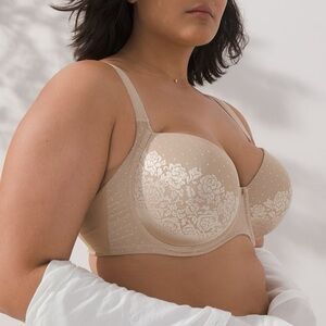 Soma Stunning Support Full Coverage 32DD 32E‎ nude tan beige underwire smoothing